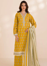 Zellbury Printed Cotton 3 Piece Unstitched Suit WUC25X30037